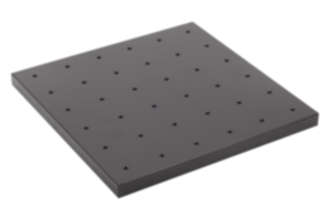 Piastra base alluminio con fori filettati Piastra base alluminio con fori filettati