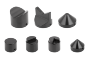 Attacchi a cono, attacchi a prisma, attacchi piani per supporti in acciaio inox Attacchi a cono, attacchi a prisma, attacchi piani per supporti in acciaio inox