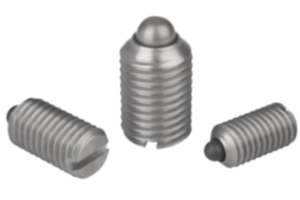 Pressori a molla, con intaglio e puntale, acciaio inox Pressori a molla, con intaglio e puntale, acciaio inox