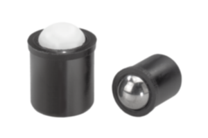 Pressori a molla modello liscio, plastica Pressori a molla modello liscio, plastica