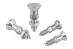 Stainless steel indexing plungers