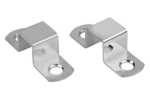 Catch plates, steel or brass for barrel locks with return spring  Catch plates, steel or brass for barrel locks with return spring