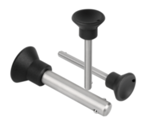 Perni a innesto in acciaio inox con impugnatura a fungo in plastica Perni a innesto in acciaio inox con impugnatura a fungo in plastica