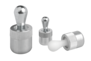 Pressori laterali a molla con manicotto in alluminio e puntale in plastica o acciaio - inch Pressori laterali a molla con manicotto in alluminio e puntale in plastica o acciaio - inch