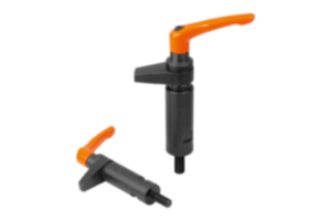 Hook clamp with collar and clamping lever with clamping force intensifier