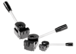 Niederzugspanner Stahl mit Spannhebel und Zentrierbuchse Niederzugspanner Stahl mit Spannhebel und Zentrierbuchse