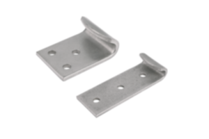 Ganci di riscontro per chiusure a leva con staffa di serraggio triangolare, forza fino a 6500N, regolabili Ganci di riscontro per chiusure a leva con staffa di serraggio triangolare, forza fino a 6500N, regolabili