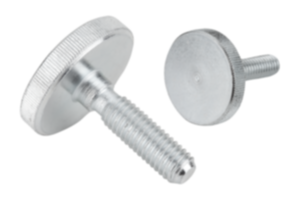 Viti con testa zigrinata bassa in acciaio e acciaio inox, DIN 653 Viti con testa zigrinata bassa in acciaio e acciaio inox, DIN 653