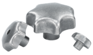 Manopole a lobi simili a DIN 6336 in ghisa grigia, inch