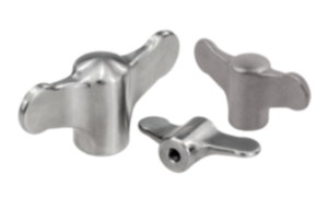 Wing grips internal thread, stainless steel - inch Wing grips internal thread, stainless steel - inch