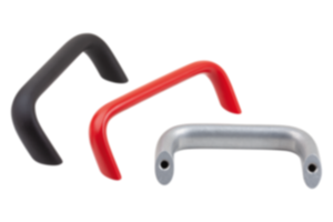 Maniglie a staffa in alluminio, ovali inclinate Maniglie a staffa in alluminio, ovali inclinate