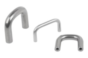 Manigliette in acciaio inox sezione rotonda Manigliette in acciaio inox sezione rotonda