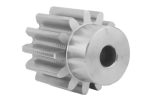 Spur gears stainless steel, module 4 toothing milled, straight teeth, engagement angle 20°
