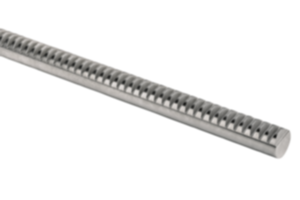 Cremagliere tonde in acciaio dentatura fresata, dritta, angolo di ingranamento 20° Cremagliere tonde in acciaio dentatura fresata, dritta, angolo di ingranamento 20°