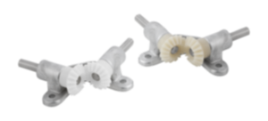 Riduttore a coppia conica con ingranaggi in plastica Riduttore a coppia conica con ingranaggi in plastica