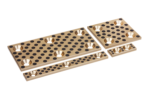 Glide plate bronze, maintenance-free Glide plate bronze, maintenance-free
