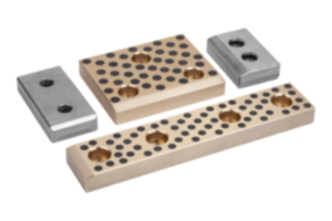 Glide plate bronze or steel, maintenance-free Glide plate bronze or steel, maintenance-free