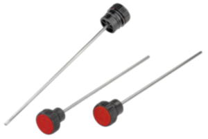 Press-in plugs with dipstick