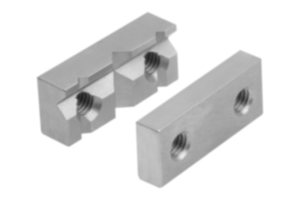 Stainless steel jaw plates for precision vices