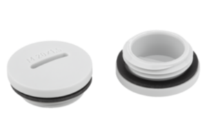 Tappi filettati in plastica, rotondi Tappi filettati in plastica, rotondi