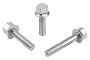Viti a testa esagonale in acciaio inox con collare per rondelle di guarnizione Hygienic USIT® Viti a testa esagonale in acciaio inox con collare per rondelle di guarnizione Hygienic USIT®