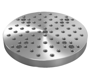 Piastre di base ghisa grigia rotonde con fori modulari Piastre di base ghisa grigia rotonde con fori modulari