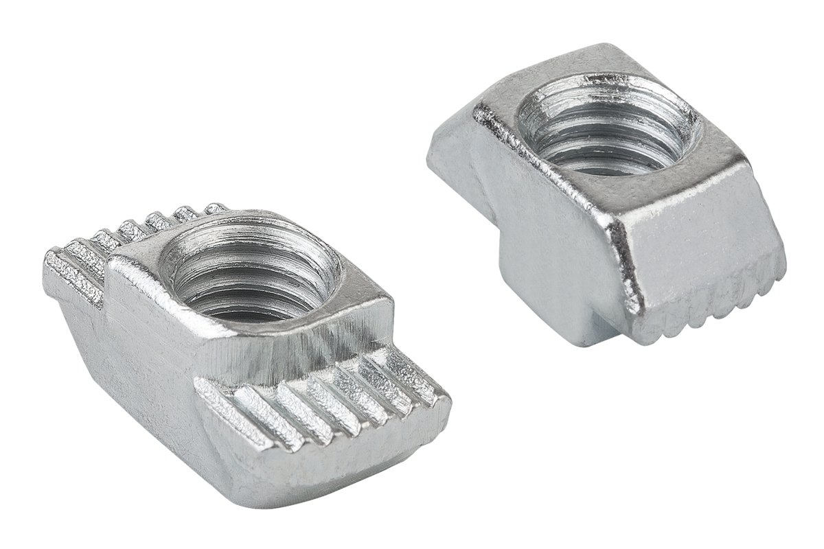 Dadi A T-Scanalatura 50 Pezzi - EU30-M6*16.5*8, Acciaio Zincato, Per Profili Alluminio - Foto 9