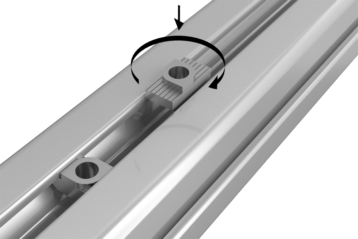 Dadi A T-Scanalatura 50 Pezzi - EU30-M6*16.5*8, Acciaio Zincato, Per Profili Alluminio - Foto 3