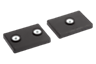 Magneti con filetto interno (magneti piatti) in NdFeB, rettangolari, con rivestimento protettivo in gomma