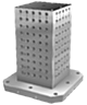 Cubi di staffaggio in ghisa grigia con fori modulari