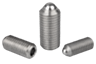 Pressori a molla con cava esagonale e sfera, acciaio inox, inch