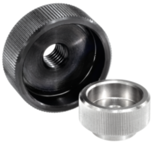 Dadi zigrinati in acciaio e acciaio inox DIN 6303, inch