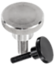 Viti con testa zigrinata alte in acciaio e acciaio inox DIN 464, inch