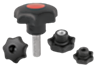 Manopole a lobi simili a DIN 6336, inch