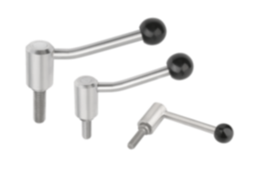 Leve di serraggio in acciaio inox con filettatura esterna, inch