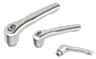 Maniglia a leva in acciaio inox con filettatura interna, inch