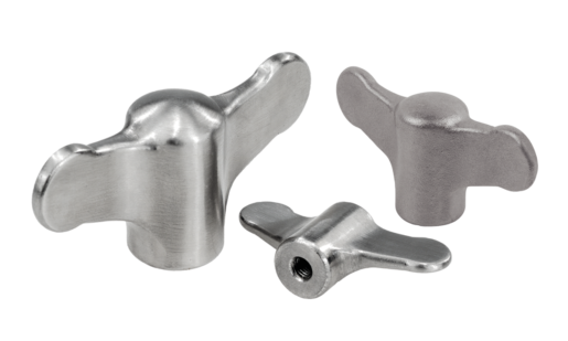 Impugnature a galletto acciaio inox, inch