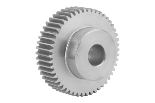 Ruote dentate frontali in acciaio inox, modulo 1 dentatura fresata, dentatura dritta, angolo di pressione 20°