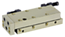 Moduli lineari pneumatici con guida lineare