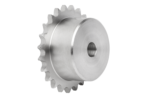 Ruote dentate semplici 3/8“ x 7/32“ in acciaio inox DIN ISO 606