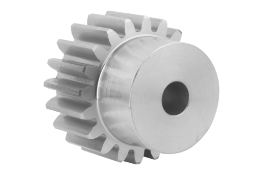 Ruote dentate frontali in acciaio inox, modulo 2,5 dentatura fresata, dentatura dritta, angolo di pressione 20°