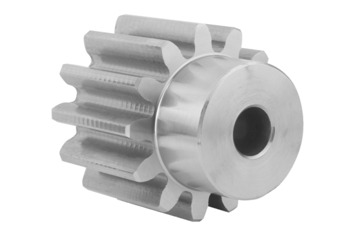 Ruote dentate frontali in acciaio inox, modulo 4 dentatura fresata, dentatura dritta, angolo di pressione 20°