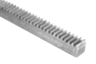 Cremagliere in acciaio inox dentatura fresata, dentatura dritta, angolo di pressione 20°