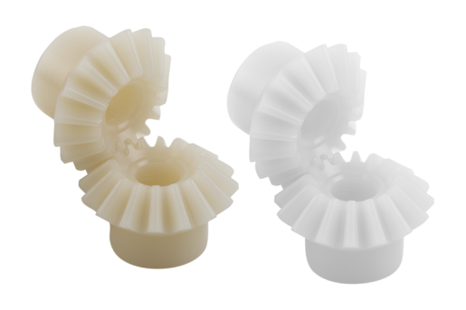 Ingranaggi conici in plastica, rapporto di trasmissione 1:1 stampati, dentatura diritta, angolo di pressione 20°