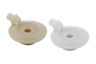 Ingranaggi conici in plastica, rapporto di trasmissione 1:4 stampati a iniezione, dentatura diritta, angolo di pressione 20°