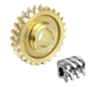 Ingranaggio a vite destrorso distanza degli assi 65 mm