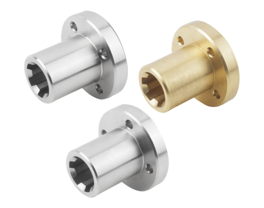 Mozzi scanalati con flangia simili a DIN ISO 14