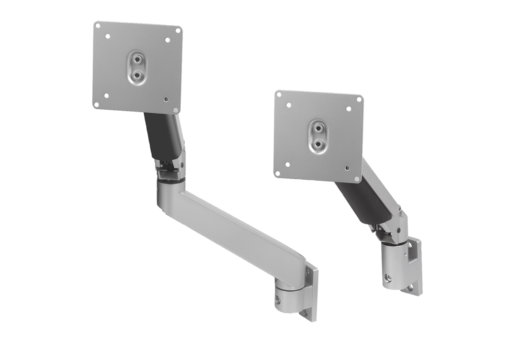 Supporti per monitor in alluminio, regolabili in altezza a 4 o 5 assi