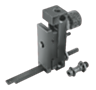 Supporto per comparatore girevole 90° tasto a leva con foro