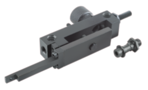 Supporto per comparatore girevole 180° tasto a leva con foro